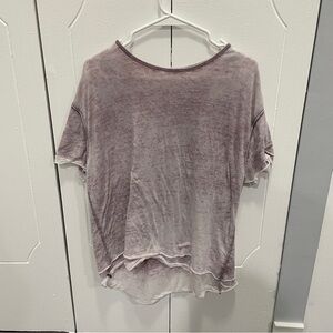 Free People Purple Oversized Cloud 9 Tee